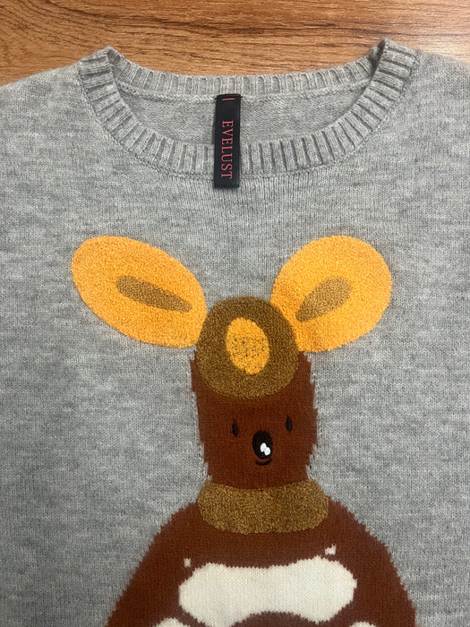 EVELUST Women’s Cute Sweater Long Sleeve Crew Neck Fun Patterned Sweater Tops