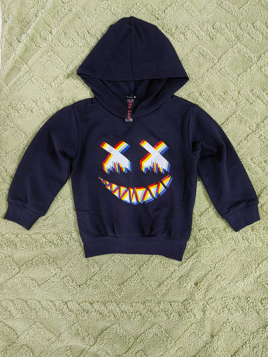 Ella Lust Toddler Baby Boy Clothes - Cartoon Face Print Hoodie Sweatshirt Pants Fall Set