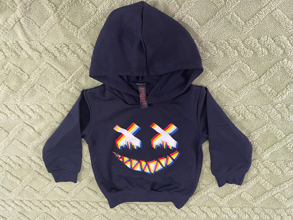 EVELUST Toddler Baby Boy Clothes - Halloween Outfits Cartoon Face Print Hoodie Sweatshirt Pants Fall Winter Clothing Set
