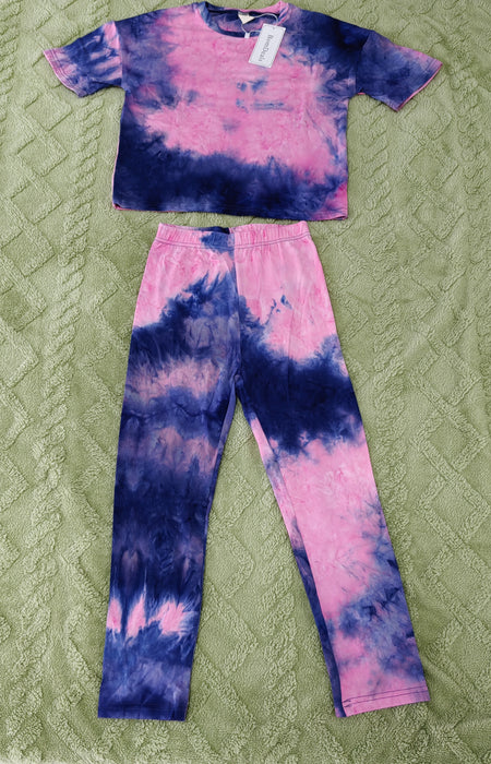 BomDeals Toddler Girls Tie Dye Clothes - Cute Valentines Outfits Hoodie Sweatshirt Pants Tracksuit