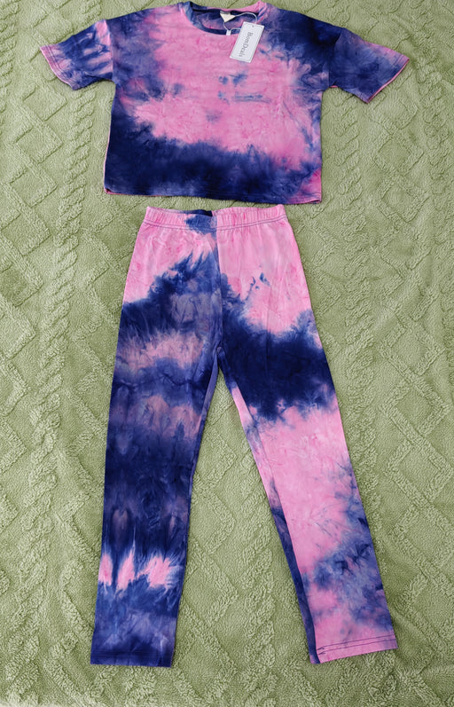 BomDeals Toddler Girls Tie Dye Clothes - Cute Valentines Outfits Hoodie Sweatshirt Pants Tracksuit